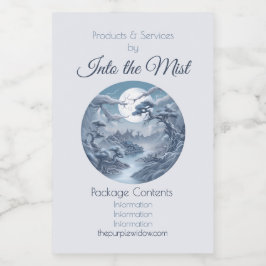 Creëer Uw eigen Misty Blue Landscape Apothecary Voedselcontainer Etiket
