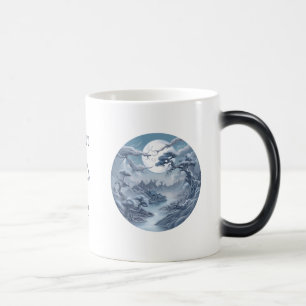 Creëer Uw eigen Misty Blue Landscape Magische Mok