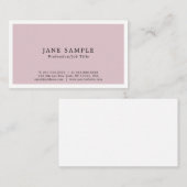 Creëer Uw eigen, modern, elegant eenvoudig ontwerp Visitekaartje (Voorkant / Achterkant)