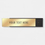 Creëer Uw eigen Modern Elegant Gold Look Sjabloon Deurbordje (Voorkant)