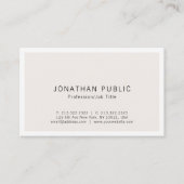 Creëer uw eigen modern, elegant minimalistisch ont visitekaartje (Voorkant)