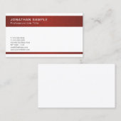 Creëer Uw eigen modern, geavanceerd design Visitekaartje (Voorkant / Achterkant)