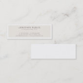 Creëer Uw eigen modern, minimalistisch elegant des Mini Visitekaartje (Voorkant / Achterkant)