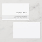 Creëer uw eigen modern, minimalistisch lesontwerp visitekaartje (Voorkant / Achterkant)