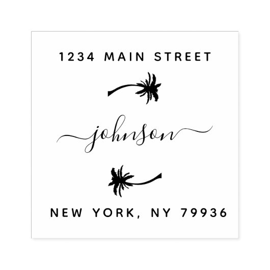 Creëer Uw eigen modern retouradres Rubberstempel (Afrduk)