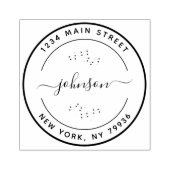 Creëer Uw eigen, modern retouradres Rubberstempel (Afrduk)