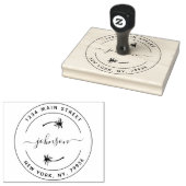 Creëer Uw eigen, modern retouradres Rubberstempel (Gestempeld)