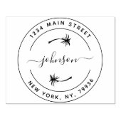 Creëer Uw eigen, modern retouradres Rubberstempel (Afrduk)