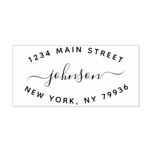 Creëer Uw eigen modern retouradres Rubberstempel