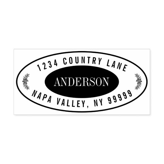 Creëer Uw eigen modern retouradres Zelfinkkend Zelfinktende Stempel (Design)