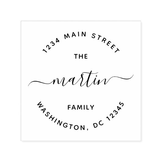 Creëer Uw eigen, modern retouradres Zelfinktende Stempel (Design)