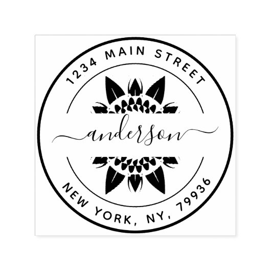 Creëer Uw eigen, modern retouradres Zelfinktende Stempel (Design)