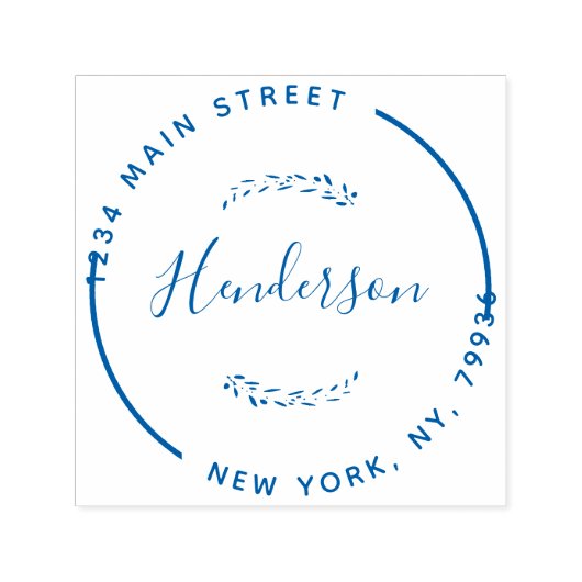 Creëer Uw eigen, modern retouradres Zelfinktende Stempel (Design)