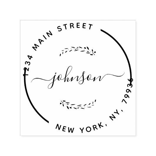 Creëer Uw eigen, modern retouradres Zelfinktende Stempel (Design)