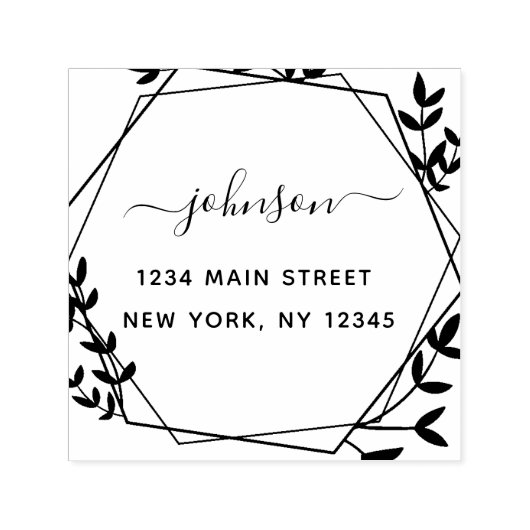 Creëer Uw eigen modern retouradres Zelfinktende Stempel (Design)