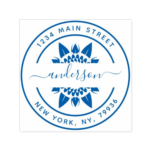 Creëer Uw eigen, modern retouradres Zelfinktende Stempel (Design)