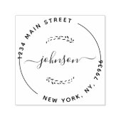 Creëer Uw eigen, modern retouradres Zelfinktende Stempel (Design)