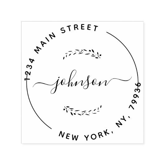 Creëer Uw eigen, modern retouradres Zelfinktende Stempel (Design)