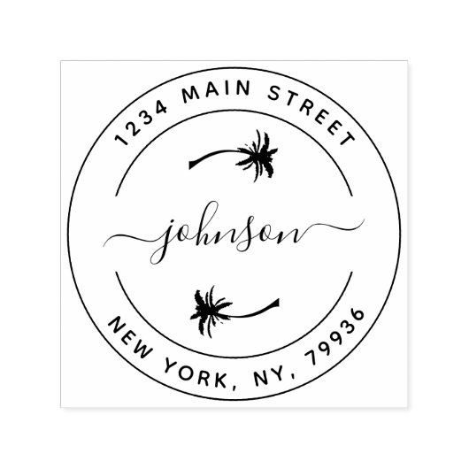 Creëer Uw eigen, modern retouradres Zelfinktende Stempel (Design)