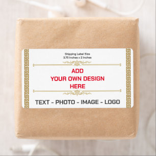 Creëer uw eigen Modern Simple Shipping Label