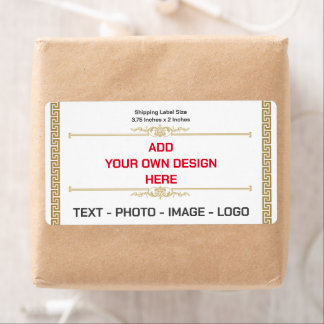 Creëer uw eigen Modern Simple Shipping Label