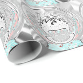 Creëer Uw eigen modern stadspatroon Cadeaupapier (Rol Hoek)