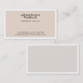 Creëer Uw eigen modern stijlvol ontwerp voor kleur Visitekaartje (Voorkant / Achterkant)