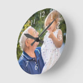 Creëer Uw eigen moderne 1 foto Ronde Klok (Hoek)