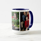 creëer uw eigen moderne 2 foto collage Mok (Voorkant rechts)