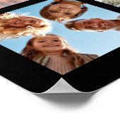 Creëer uw eigen moderne 9 foto collage plein poster (Hoek)