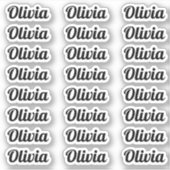 Creëer Uw Eigen Moderne Aangepaste Naam van het Ma Sticker (Voorkant)