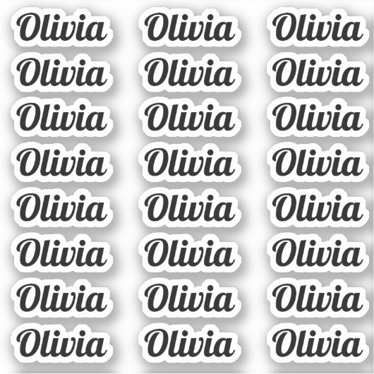 Creëer Uw Eigen Moderne Aangepaste Naam van het Ma Sticker (Voorkant)