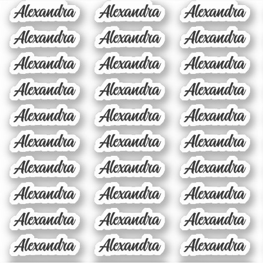 Creëer Uw Eigen Moderne Aangepaste Naam van het Ma Sticker (Voorkant)