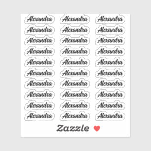 Creëer Uw Eigen Moderne Aangepaste Naam van het Ma Sticker