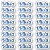 Creëer Uw Eigen Moderne Aangepaste Naam van het Ma Sticker (Voorkant)