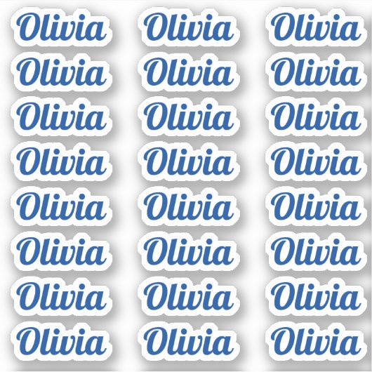 Creëer Uw Eigen Moderne Aangepaste Naam van het Ma Sticker (Voorkant)