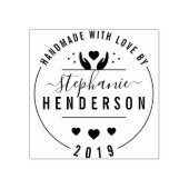 Creëer Uw eigen moderne ambacht "Handgemaakt met l Rubberstempel (Afrduk)