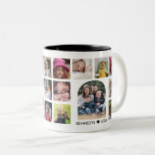 Creëer Uw eigen moderne Arch 18 Foto Collage Tweekleurige Koffiemok (Voorkant rechts)