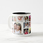 Creëer Uw eigen moderne Arch 18 Foto Collage Tweekleurige Koffiemok (Voorkant links)