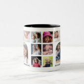 Creëer Uw eigen moderne Arch 18 Foto Collage Tweekleurige Koffiemok (Center)