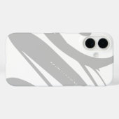 Creëer uw eigen moderne chique koele wit en grijs Case-Mate iPhone case (Achterkant (horizontaal))