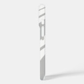 Creëer uw eigen moderne chique koele wit en grijs Case-Mate iPhone case (Achterkant / Links)