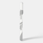 Creëer uw eigen moderne chique koele wit en grijs Case-Mate iPhone case (Achterkant / Rechts)