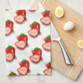 Creëer Uw eigen moderne design aardbei Sjabloon Theedoek (Quarter Fold)