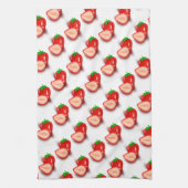 Creëer Uw eigen moderne design aardbei Sjabloon Theedoek (Verticaal)