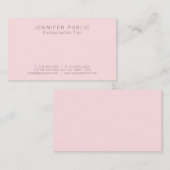 Creëer Uw eigen moderne, eenvoudige, mooie luxe pl Visitekaartje (Voorkant / Achterkant)