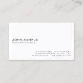 Creëer Uw eigen moderne Elegant White Minimalist Visitekaartje (Voorkant)