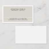 Creëer Uw eigen moderne, elegante beige wit Visitekaartje (Voorkant / Achterkant)