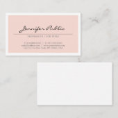 Creëer uw eigen moderne, elegante, dubbelroze, een visitekaartje (Voorkant / Achterkant)