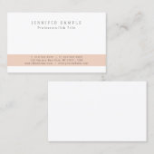 Creëer uw eigen moderne elegante eenvoudige ontwer visitekaartje (Voorkant / Achterkant)